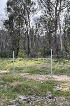 Exclusion fence.
